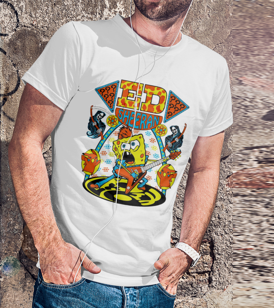 Ed Sheeran Spongebob Rock Band Fusion T-Shirt