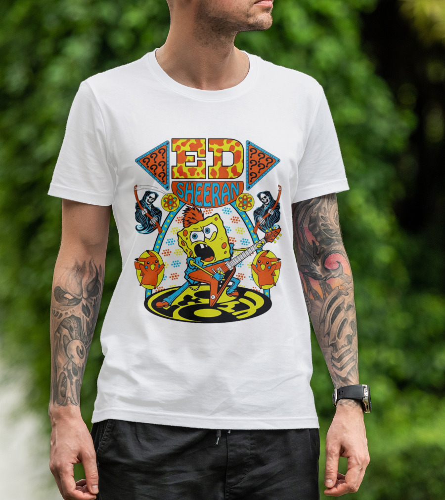 Ed Sheeran Spongebob Rock Band Fusion T-Shirt