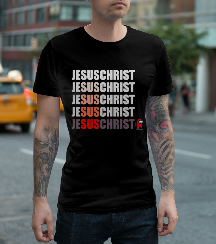 Jesus Christ Among Us Impostor Meme T-Shirt