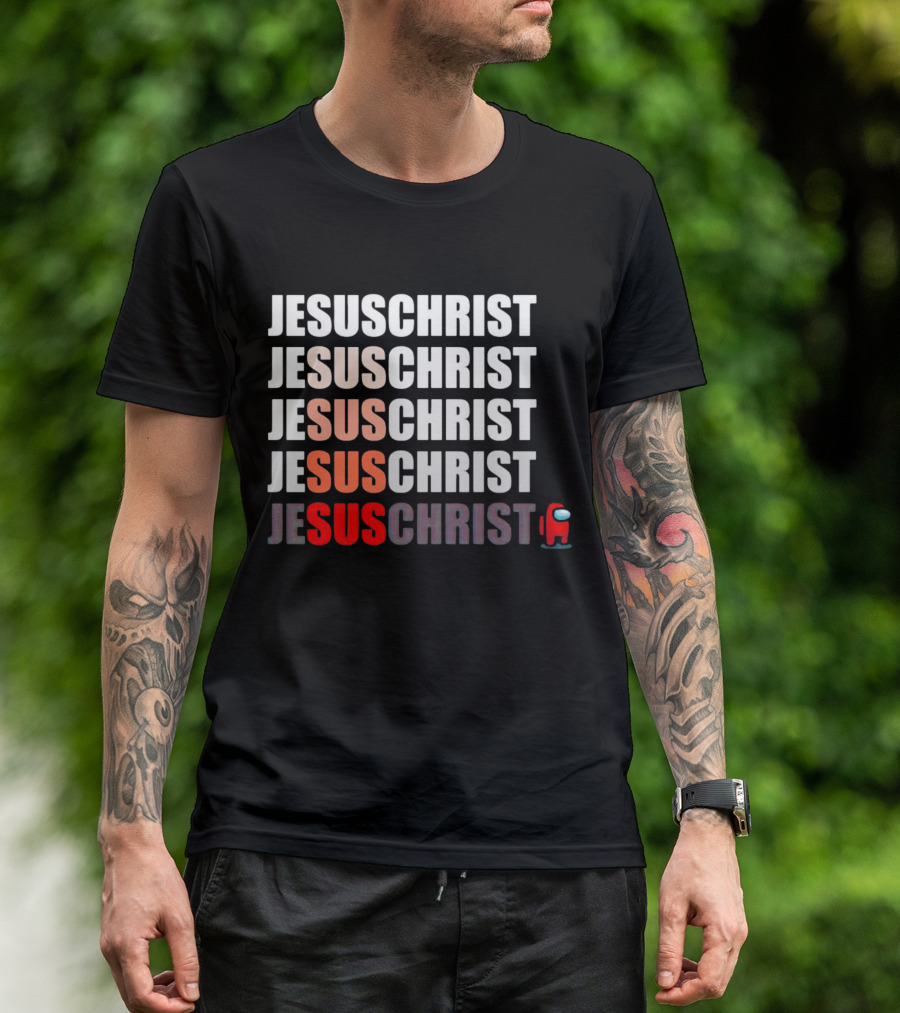 Jesus Christ Among Us Impostor Meme T-Shirt