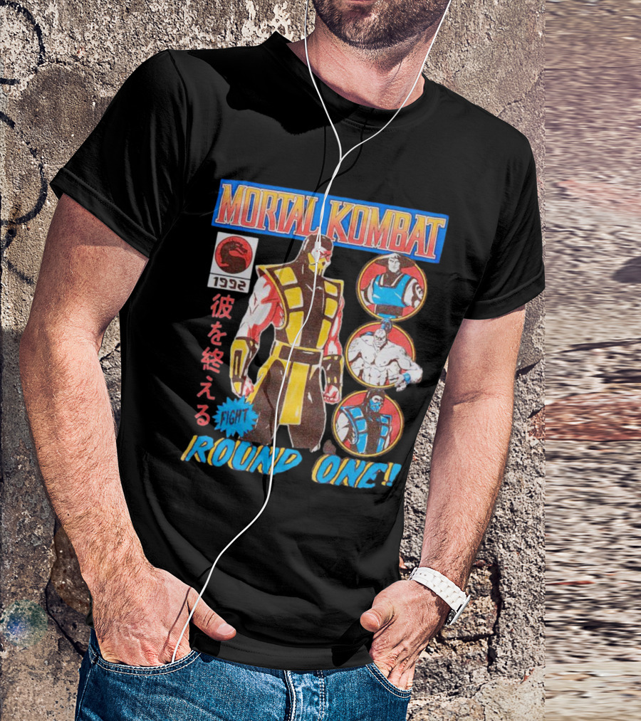 Mortal Kombat 1992 Fight Round One T-Shirt