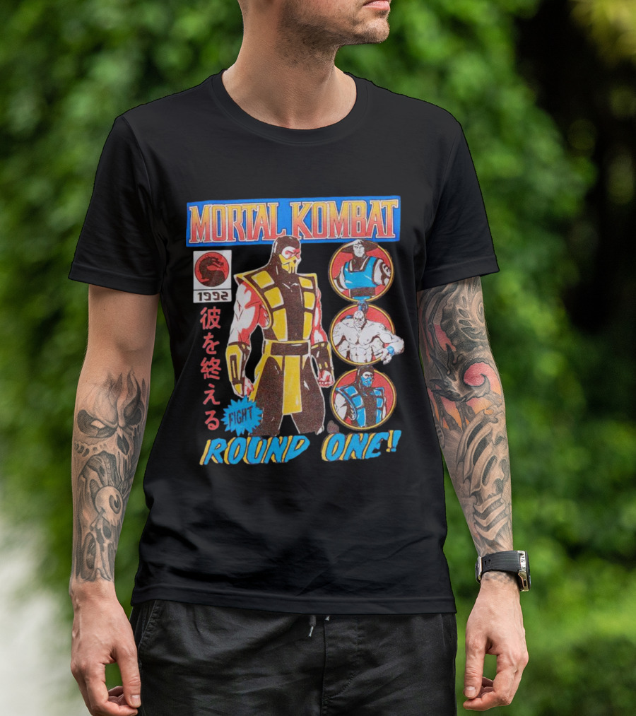 Mortal Kombat 1992 Fight Round One T-Shirt