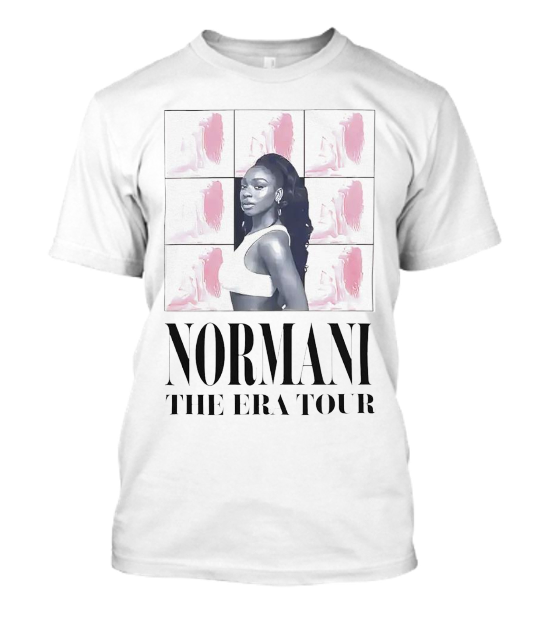 Normani The Era Tour Pink Portrait Collage T-Shirt