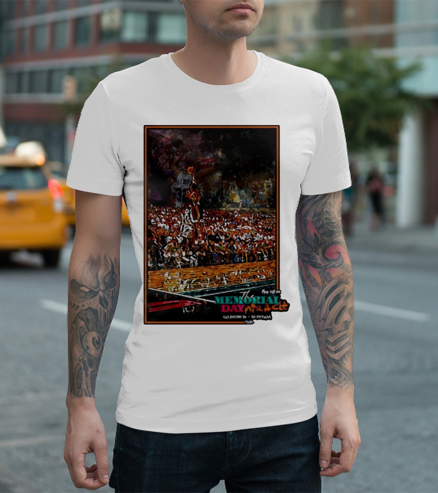 Game-Winning Shot May 1999 Memorial Day Miracle Spurs Basketball T-Shirt