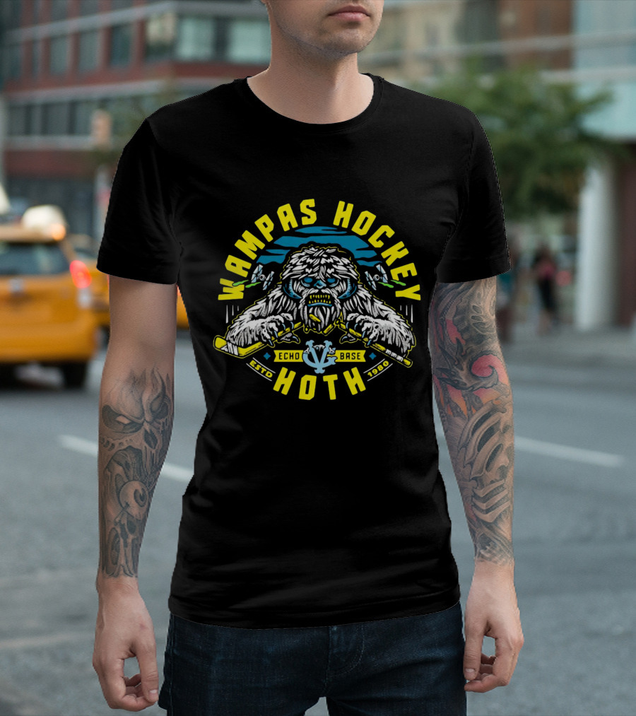 Wampas Hockey Hoth Echo Base Estd 1980 T-Shirt