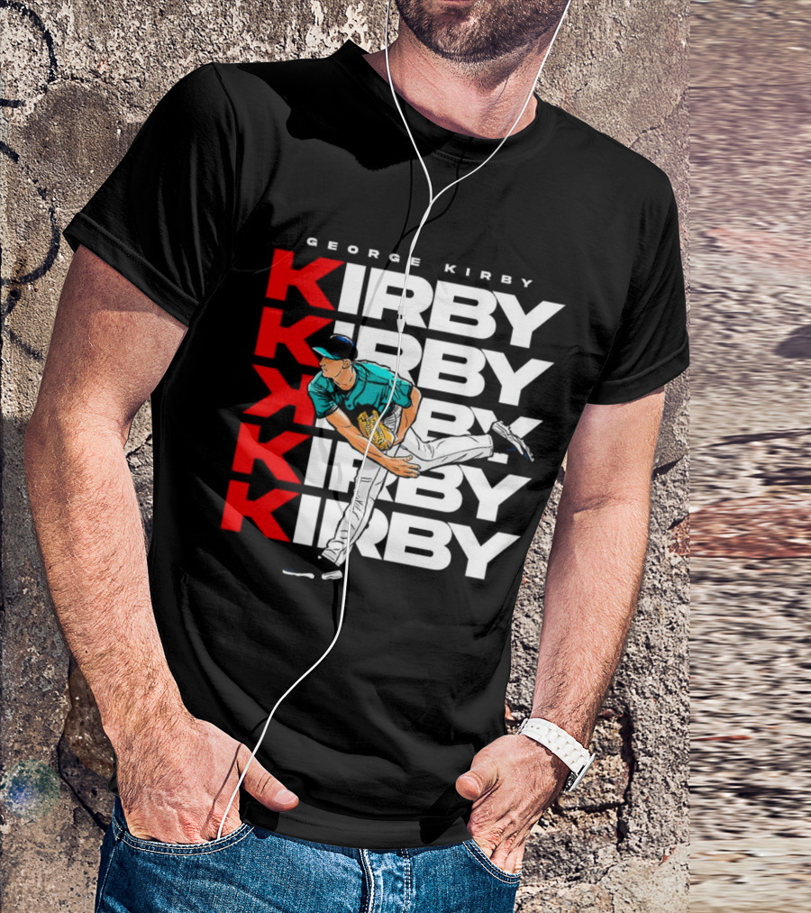 George Kirby Pitching Seattle Mariners K Strikeout T-Shirt