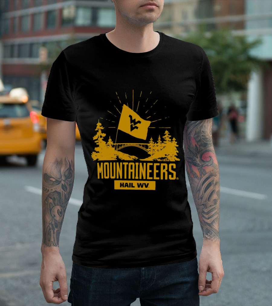 Mountaineers Hail WV West Virginia Colosseum Fan T-Shirt