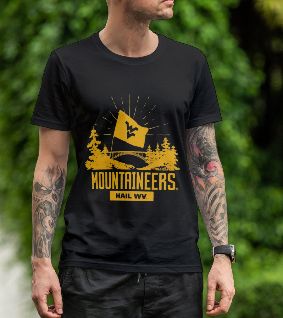 Mountaineers Hail WV West Virginia Colosseum Fan T-Shirt