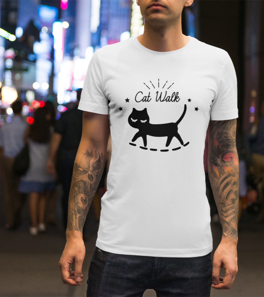 Yamato Maya Cat Walk Stars Strutting T-Shirt