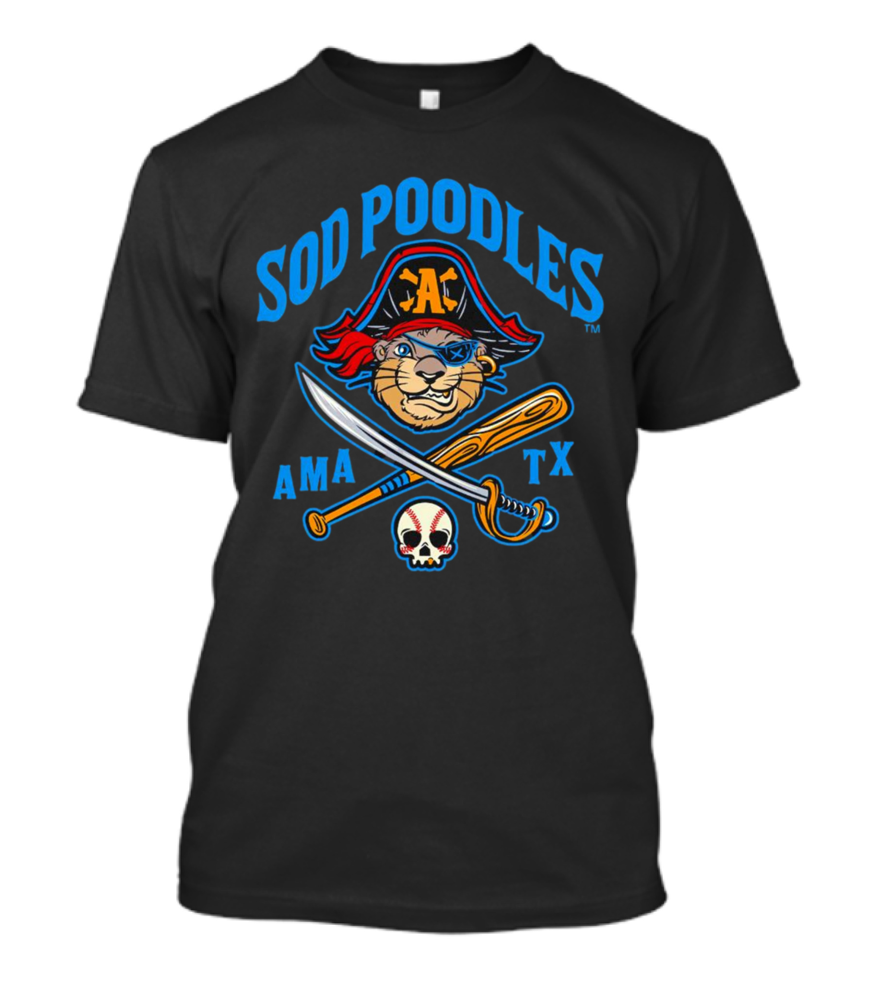 Sod Poodles Pirate AMA TX T-Shirt