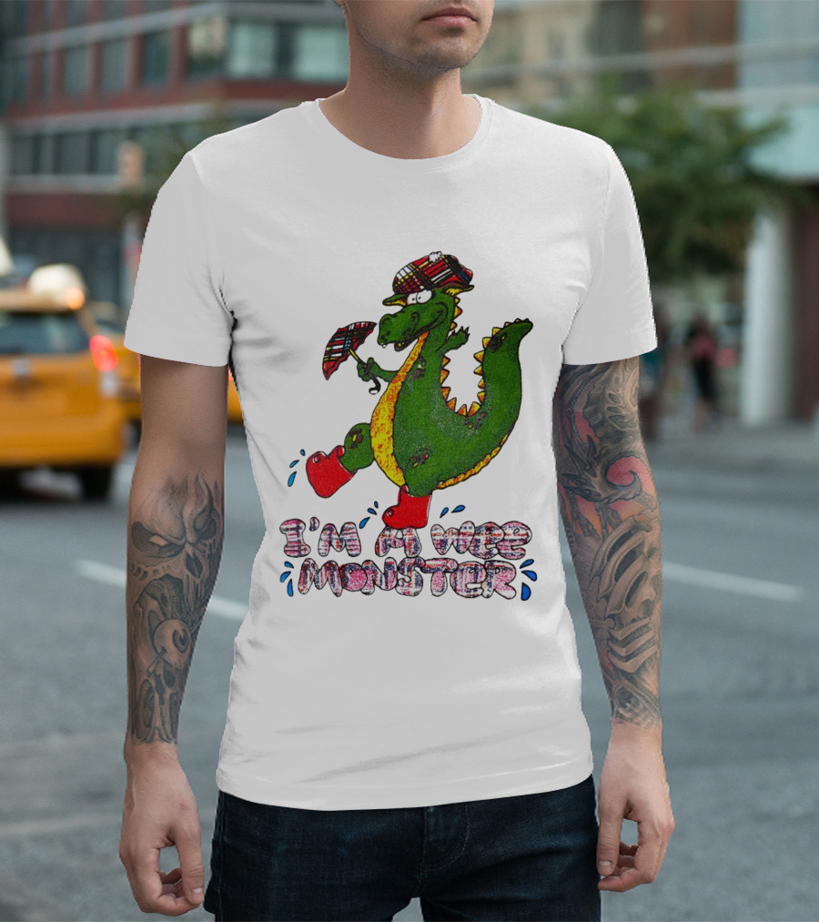 I’m A Wee Monster Scottish Dragon With Plaid Hat And Boots T-Shirt