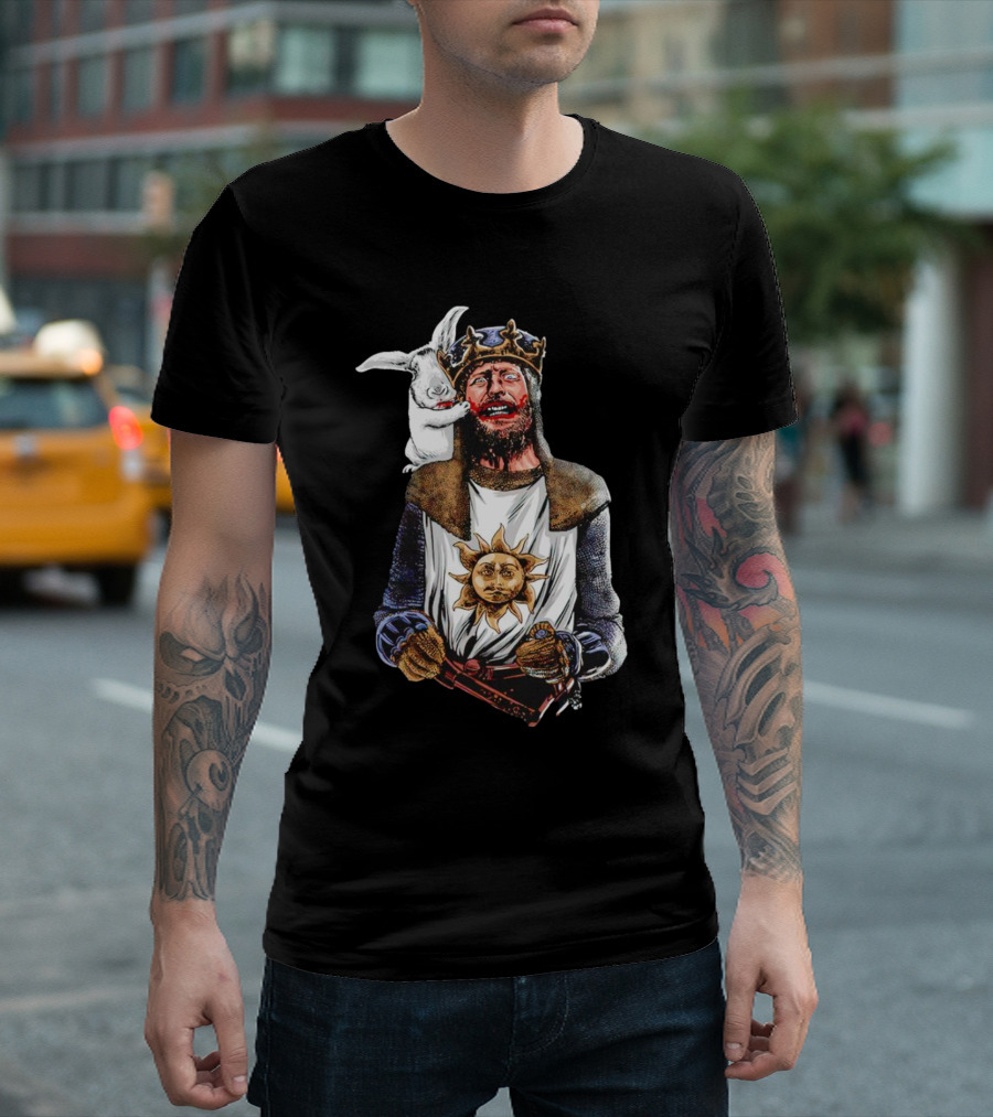 Monty Python King Arthur And The Vicious Bunny T-Shirt
