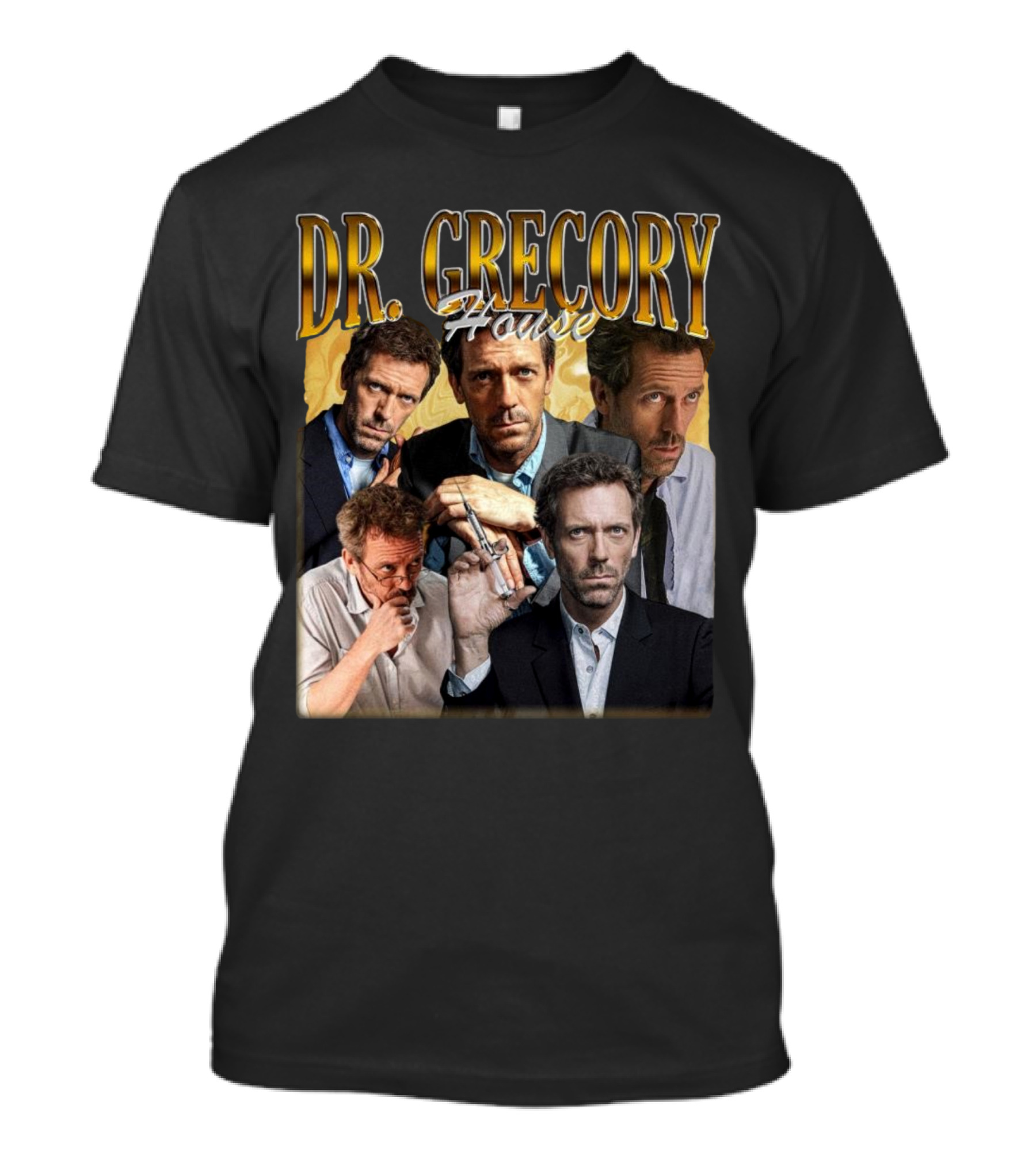 Dr. Gregory House Vintage 90s Photo Collage T-Shirt