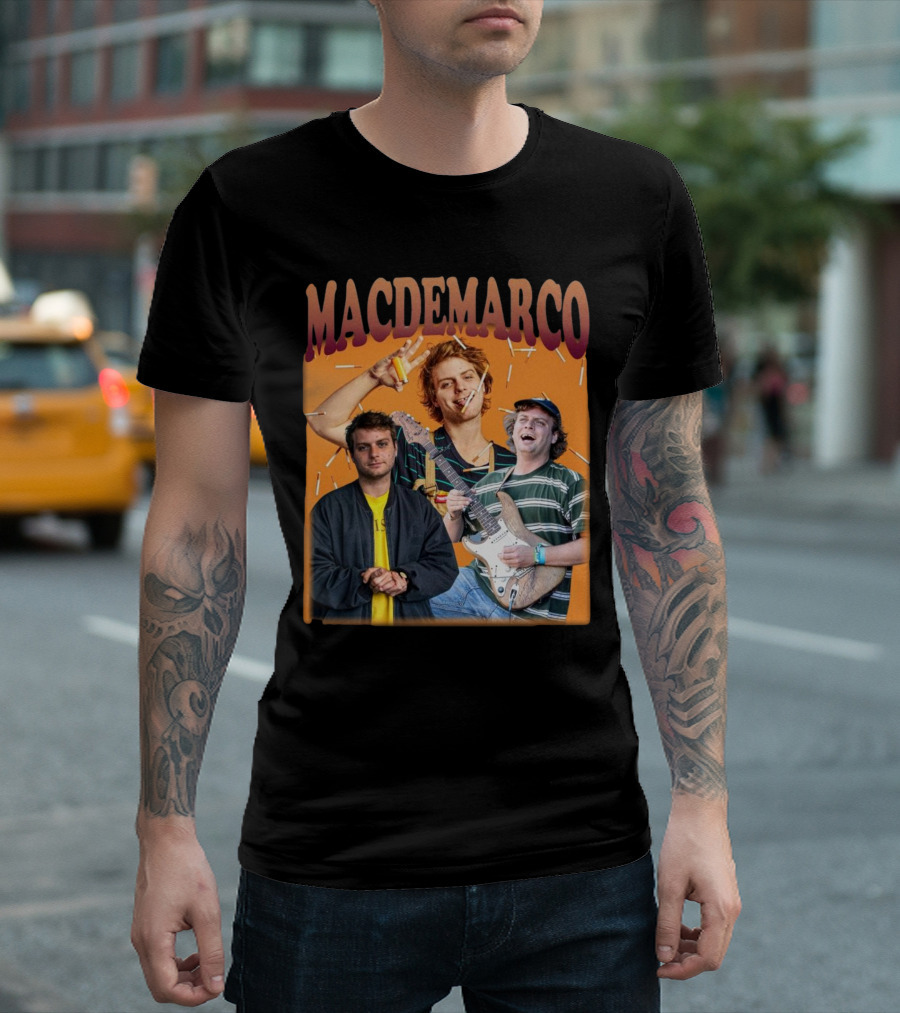 Mac Demarco Cigarette Portrait Trio T-Shirt