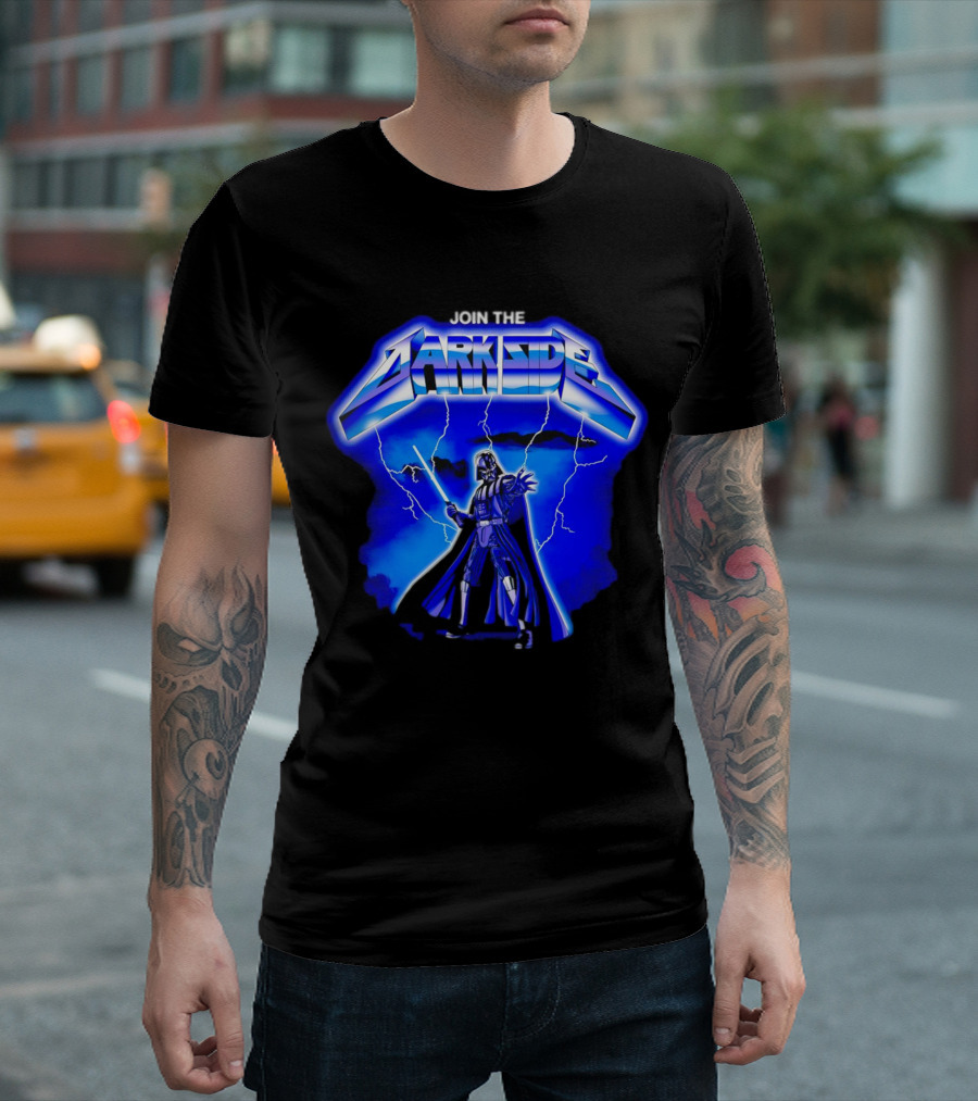 Join the Dark Side Darth Vader Lightning Star Wars T-Shirt