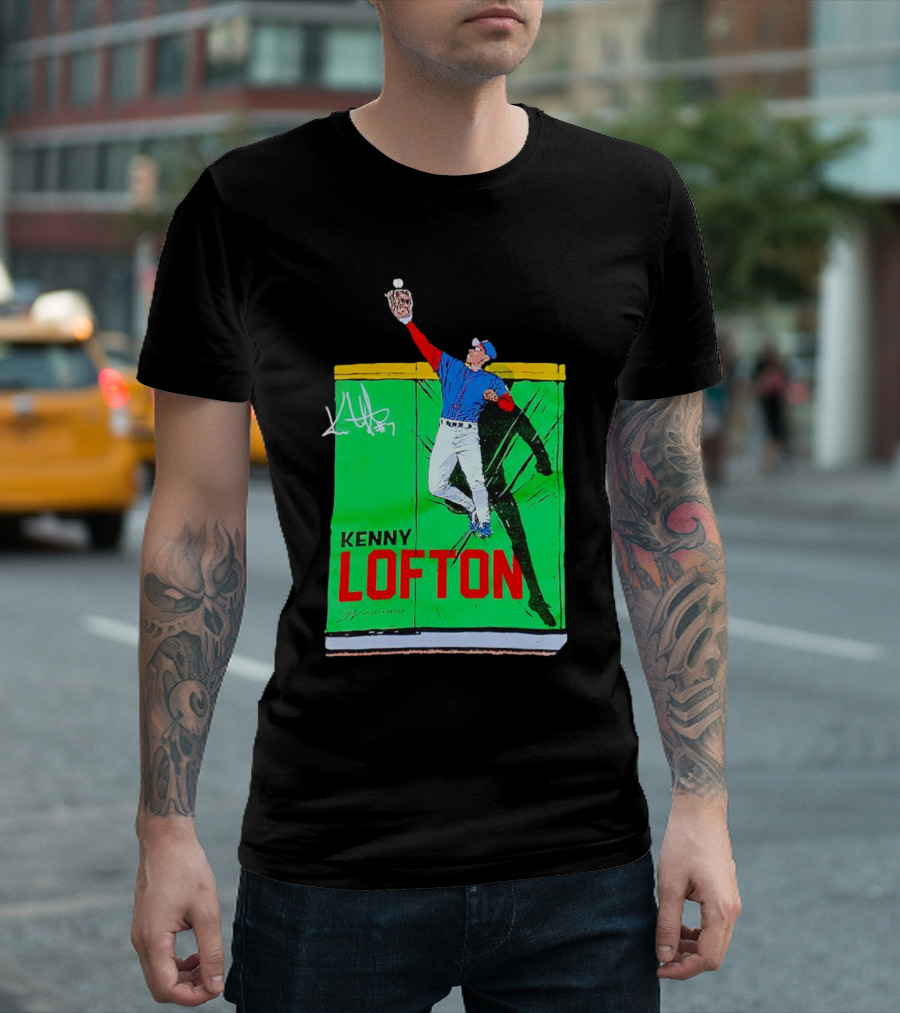 Kenny Lofton Signature Catch Baseball T-Shirt