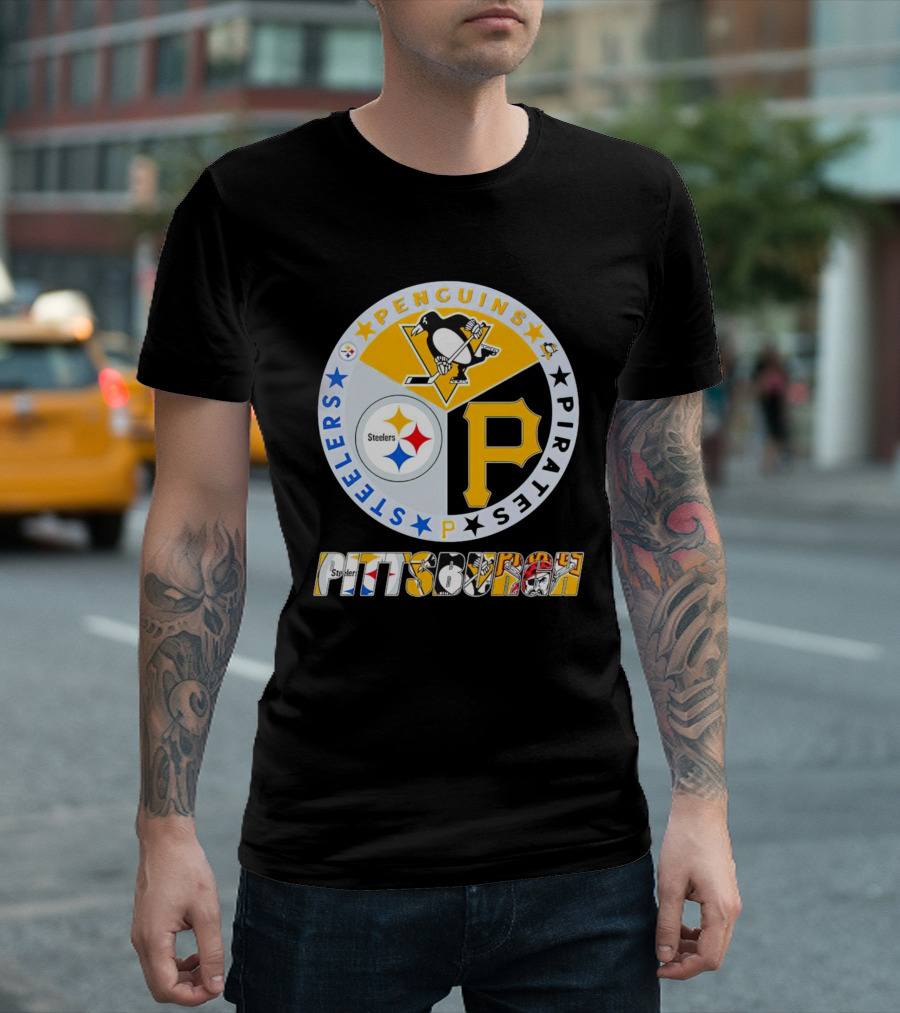 Pittsburgh Steelers Penguins Pirates Pittsburgh Sports T-Shirt