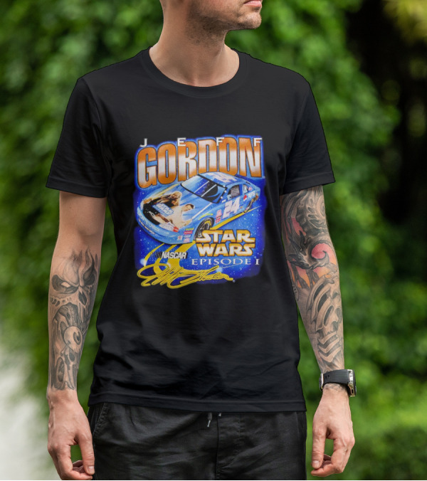 Jeff Gordon NASCAR Star Wars Episode I Racing Car 24 T-Shirt