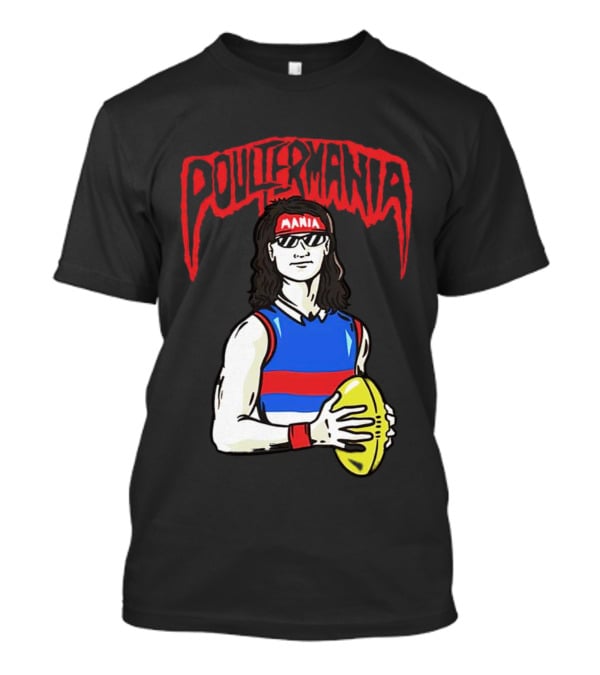 Poultermania Mania Red Headband Football Player With Yellow Ball T-Shirt