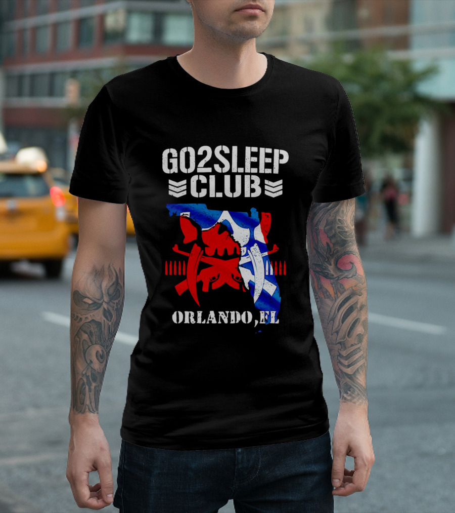 Go2Sleep Club Florida Theme Orlando FL Kenta T-Shirt