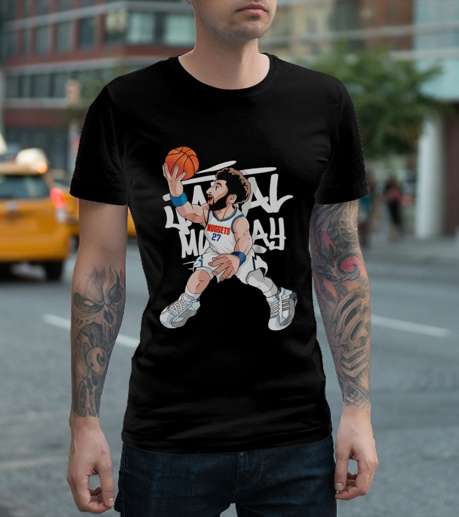 Denver Nuggets Jamal Murray Mile High Basketball Jumper T-Shirt