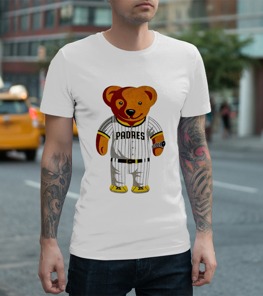 Oris Bear Padres San Diego Baseball Team T-Shirt
