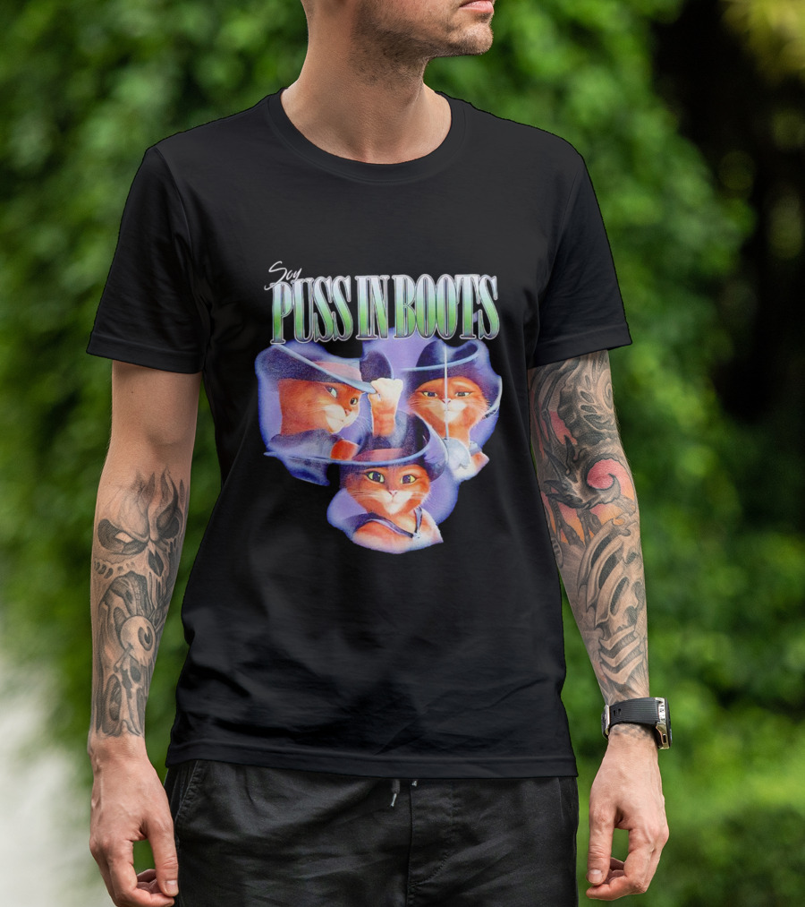 Soy Puss In Boots Trio With Hats And Sword T-Shirt