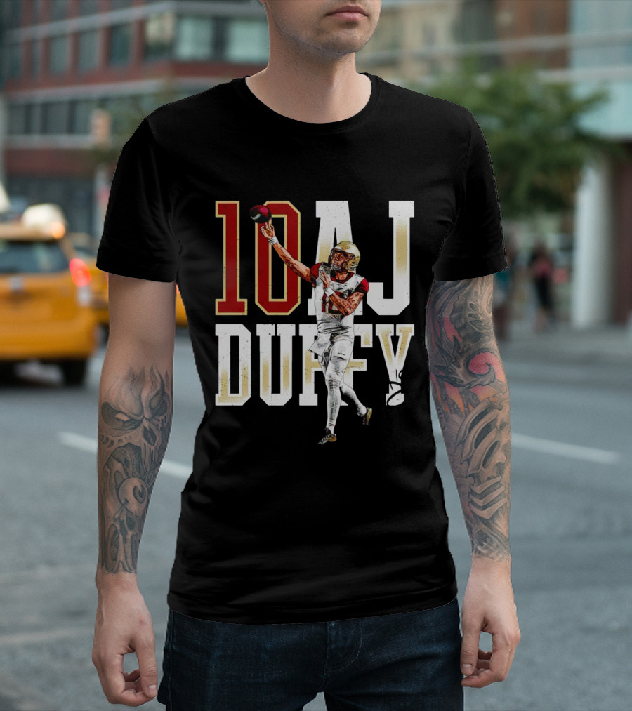Aj Duffy 10 Florida State Seminoles Football Player T-Shirt