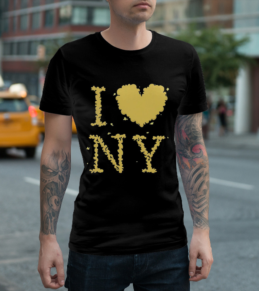 I Love NY Smoke Edition Puff Lettering T-Shirt