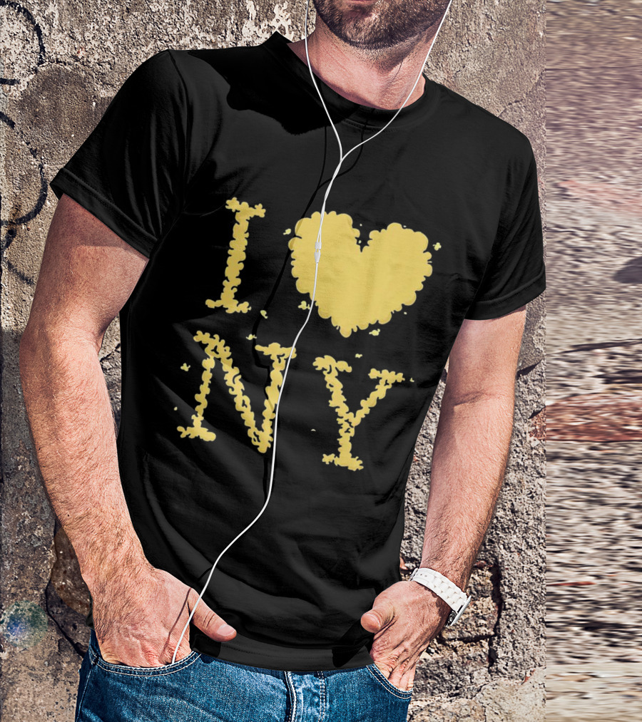 I Love NY Smoke Edition Puff Lettering T-Shirt