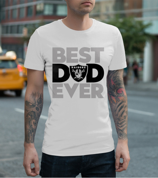 Best Dad Ever Raiders NFL Las Vegas T-Shirt
