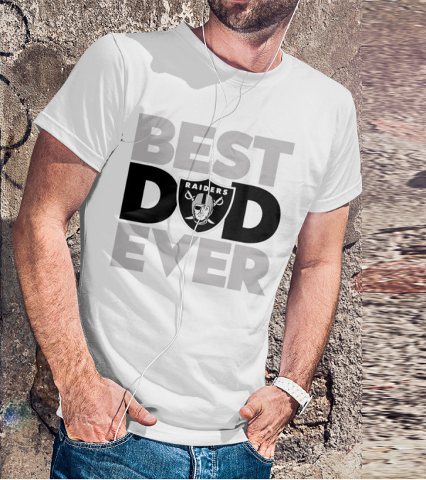 Best Dad Ever Raiders NFL Las Vegas T-Shirt