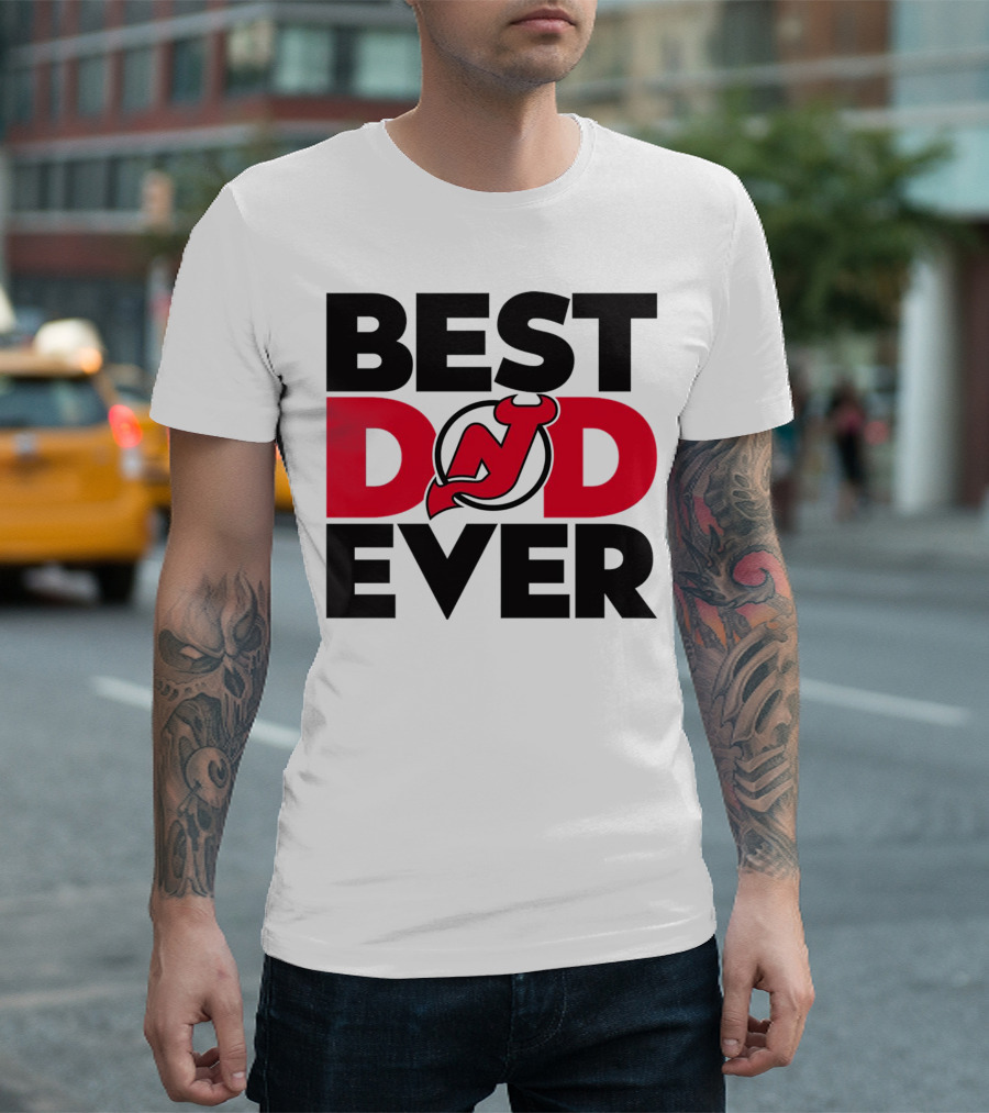Best Dad Ever New Jersey Devils NHL T-Shirt