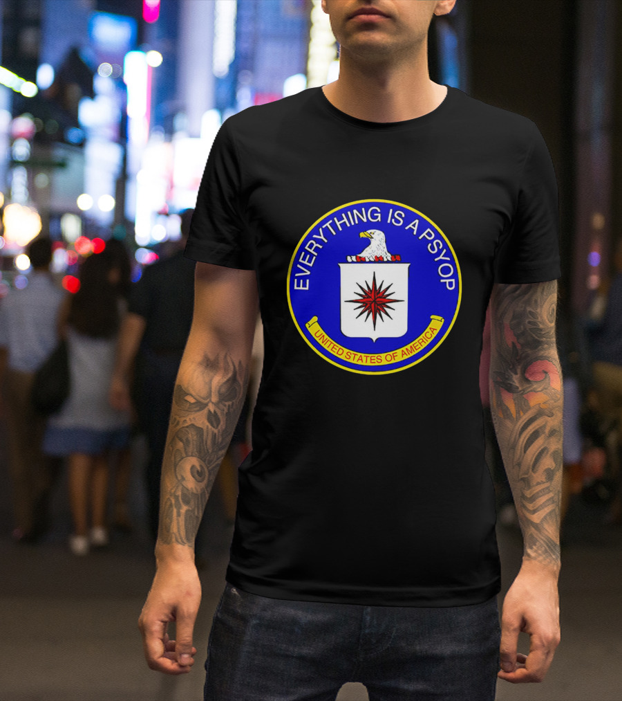 Everything Is A Psyop United States Of America Seal T-Shirt