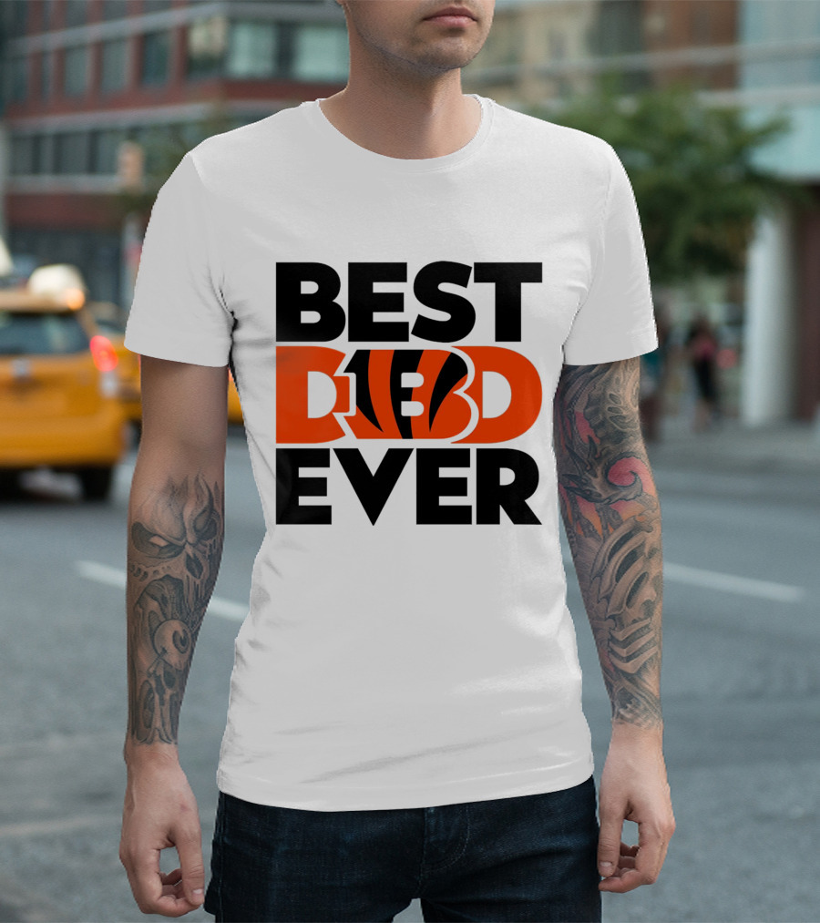 Best Dad Ever NFL Cincinnati Bengals T-Shirt