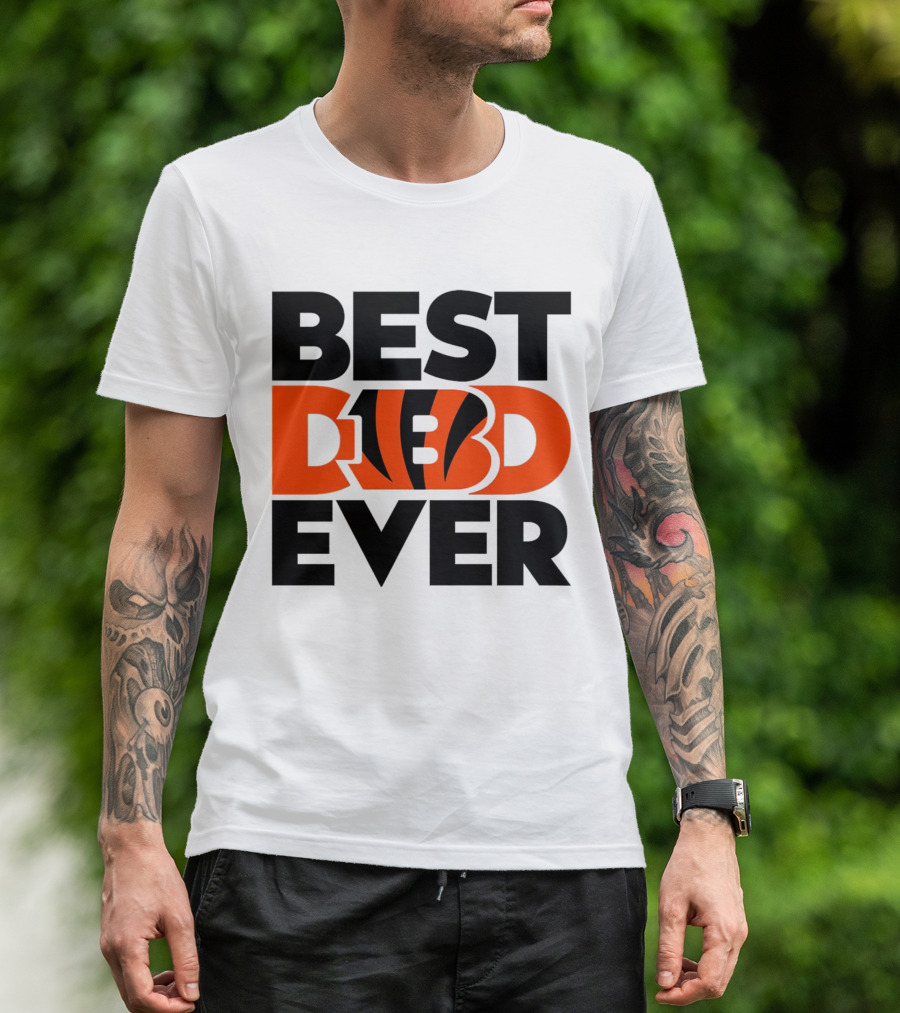 Best Dad Ever NFL Cincinnati Bengals T-Shirt