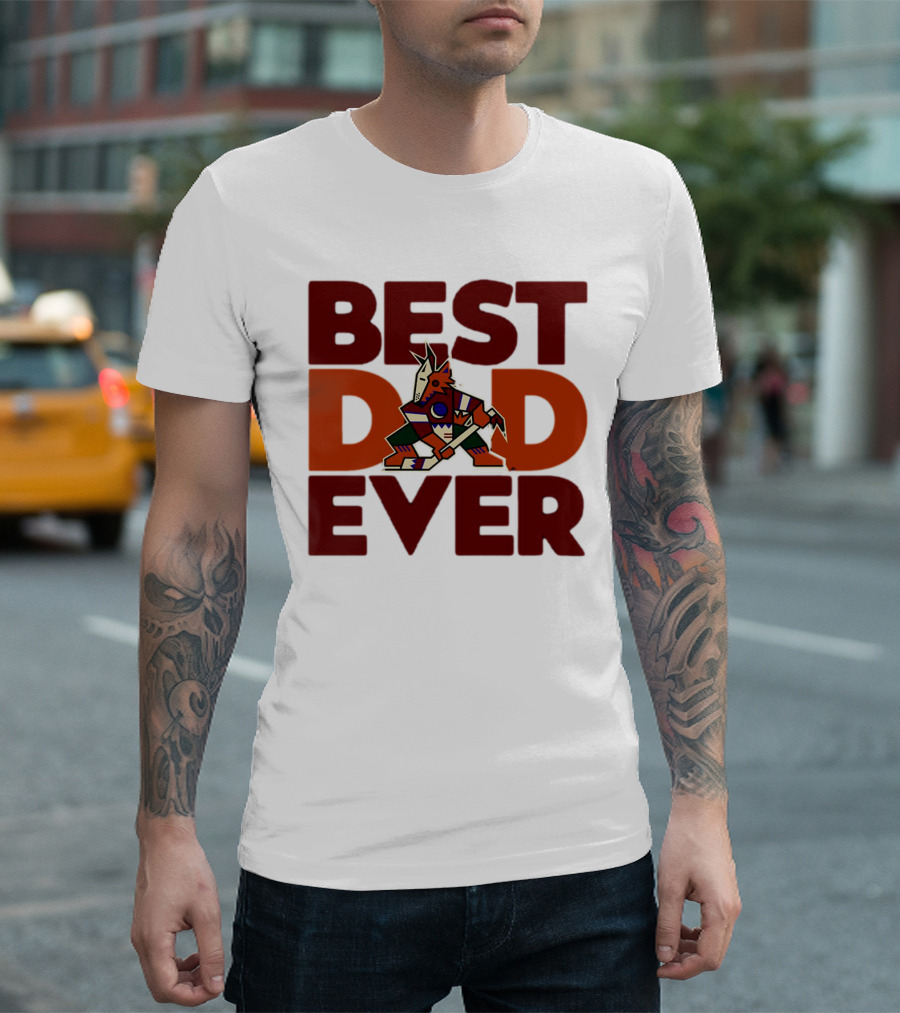 BEST DAD EVER NHL ARIZONA COYOTES KACHINA T-Shirt