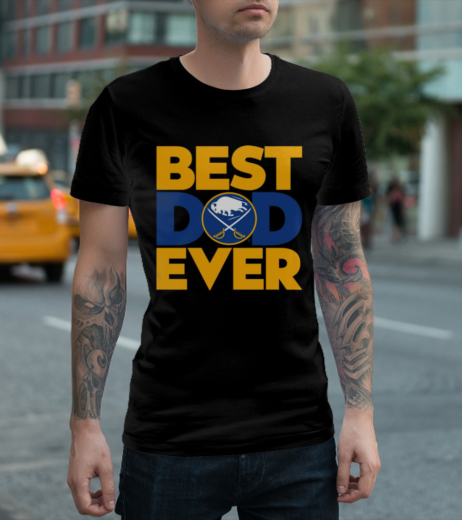 Best Dad Ever NHL Buffalo Sabres Fan Merchandise T-Shirt