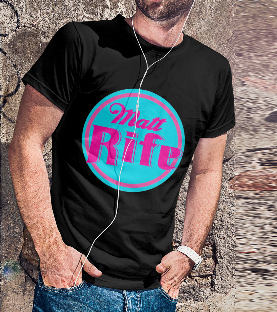 Matt Rife Problemattic World Tour Retro Blue And Pink Circle T-Shirt
