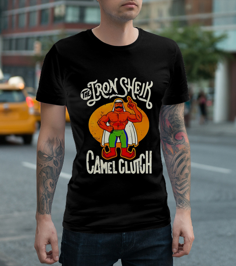 The Iron Sheik Camel Clutch Wrestling 80s T-Shirt