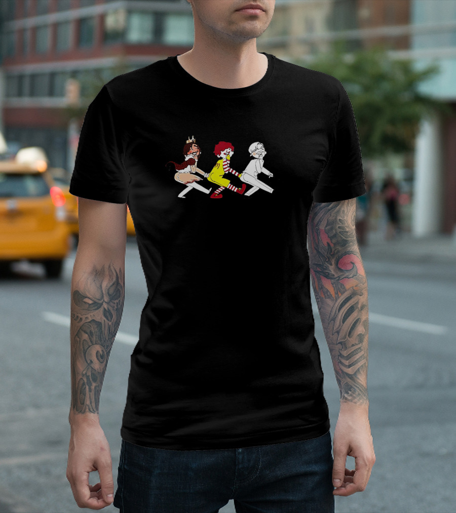Burger King Ronald McDonald and Colonel Sanders Humor T-Shirt