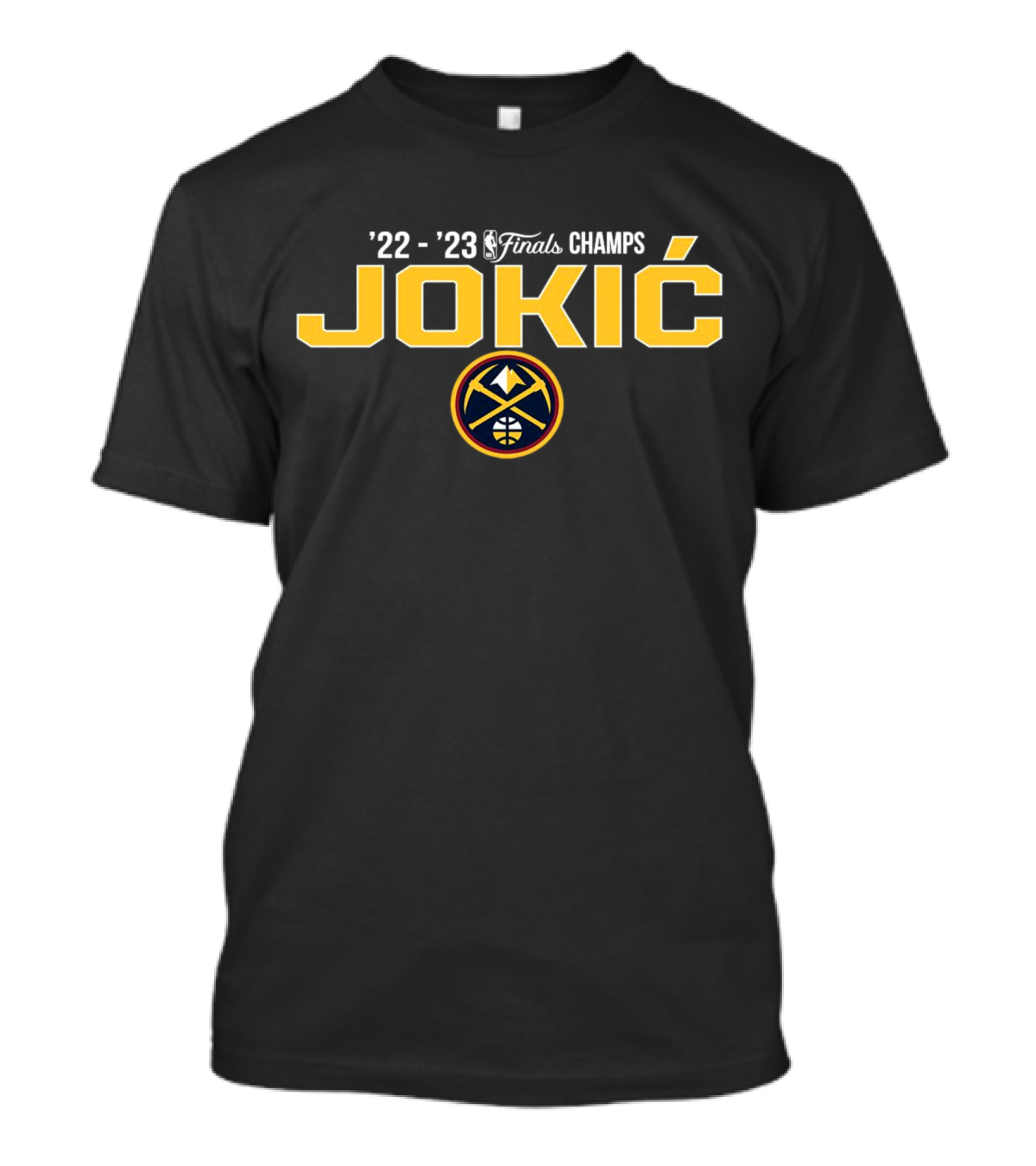 '22-'23 Finals Champs Jokić Denver Nuggets T-Shirt
