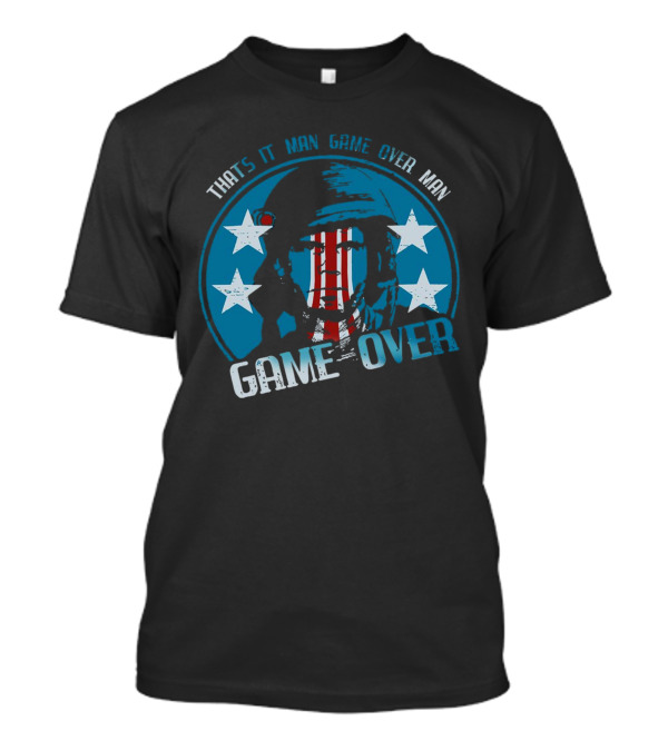 Bill Paxton That’s It Man Game Over Man Stars Helmet Circle Game Over T-Shirt