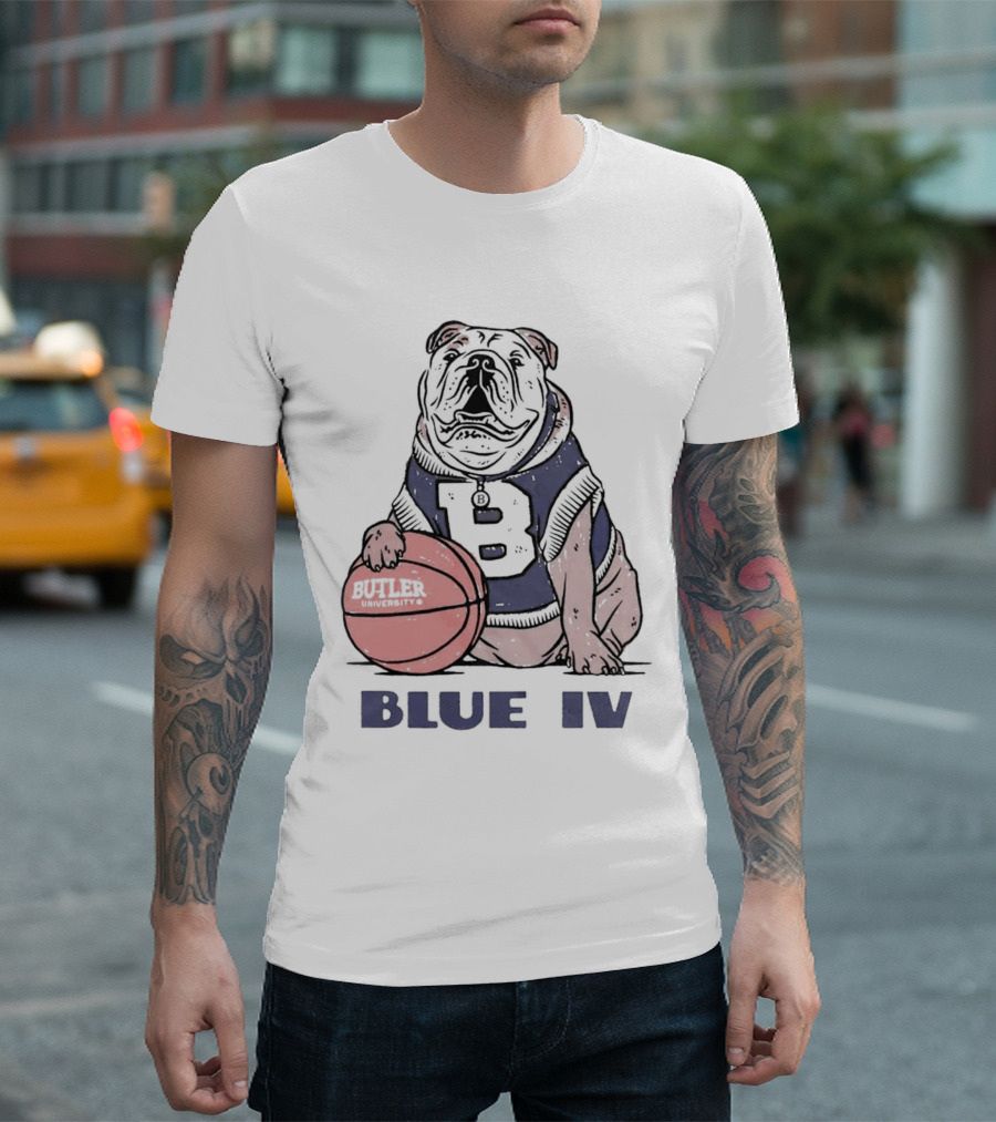 Butler University Bulldogs Blue IV Basketball T-Shirt