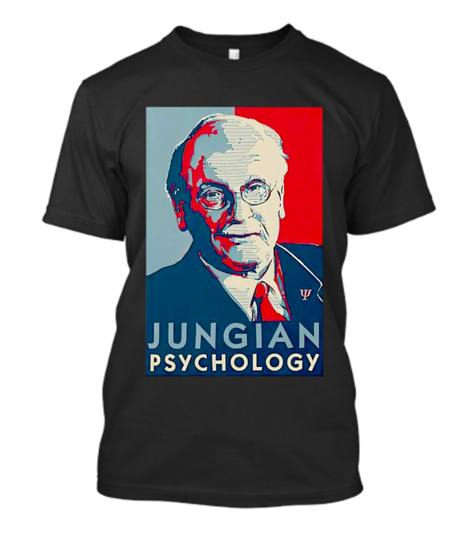 Jungian Psychology Red And Blue T-Shirt