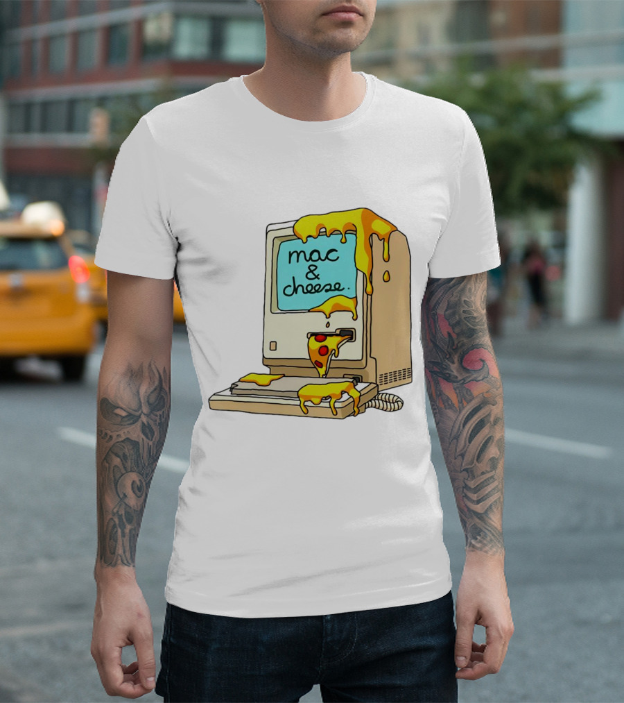 Mac and Cheese Dakkadakka Pizza Computer T-Shirt