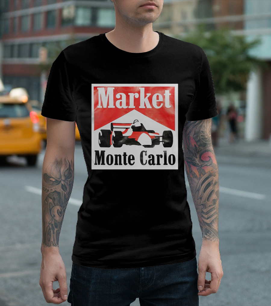 Market Monte Carlo Formula Racing Car T-Shirt