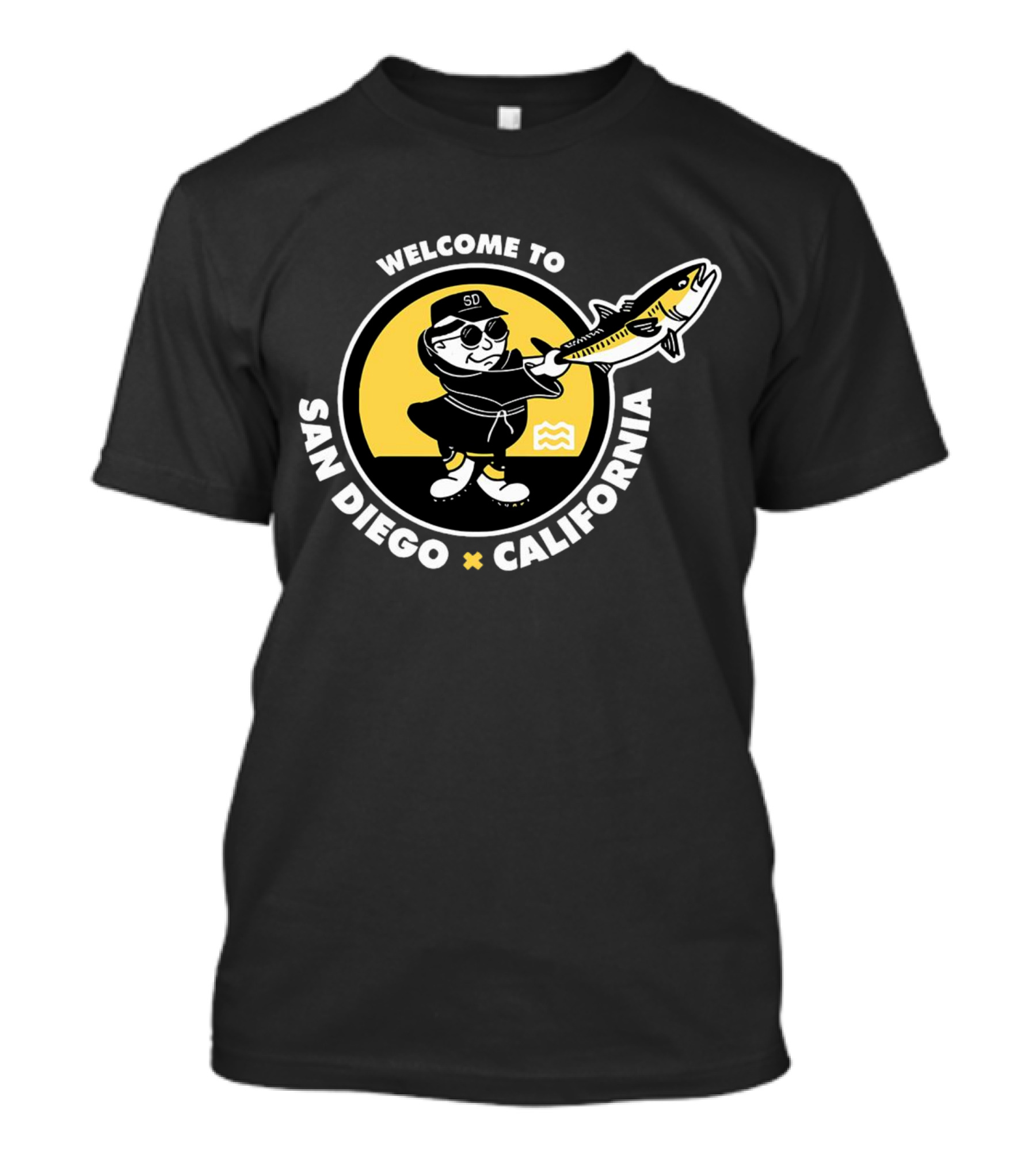 Welcome To San Diego California Fishing Baseball Padres T-Shirt