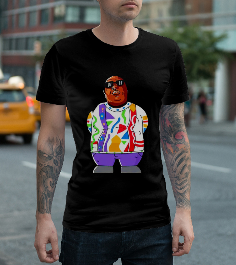 RIP Big Pokey Colorful Sweater Cartoon T-Shirt