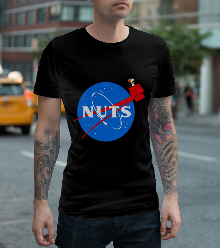 Snoopy Space Nuts NASA Parody Astronaut Adventure T-Shirt